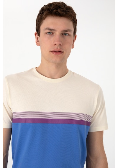 U.S. Polo Assn. Erkek Regular Fit Bisiklet Yaka İndigo Tişört 50306899-VR028
