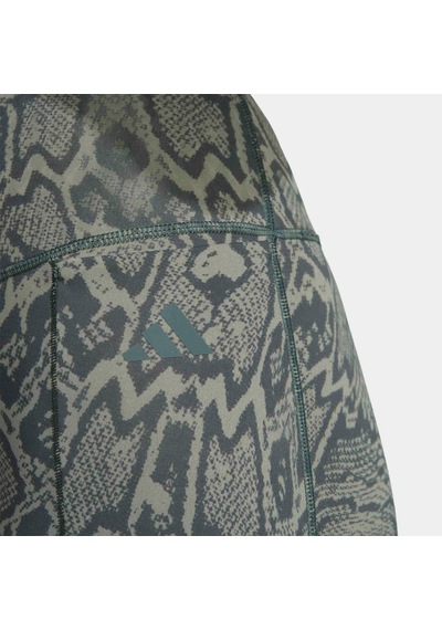 Adidas Optime Primelift Snake Kadın Siyah 7/8 Tayt Kq8314