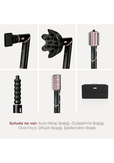 Shark FlexStyle 5-in-1 HD446EU Saç Kurutma & Şekillendirme Sistemi - Black/Rose Gold