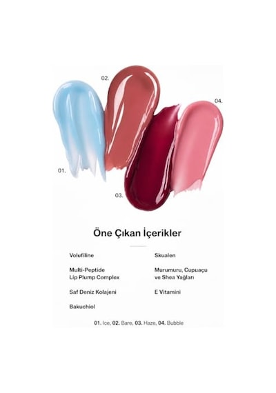 Ice Lip Balm Volufiline & Saf Deniz Kolajeni & Peptit Kompleksi
