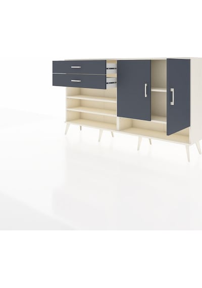 Arges Konsol 4 Raflı 2 Çekmeceli 2 Kapaklı 176x30x99 Aytaşı-antra Aytaşı-antrasit Arges Konsol 4 Raflı 2 Çekmeceli 2 Kapaklı 176x30x99 Aytaşı-antra Aytaşı-antrasit