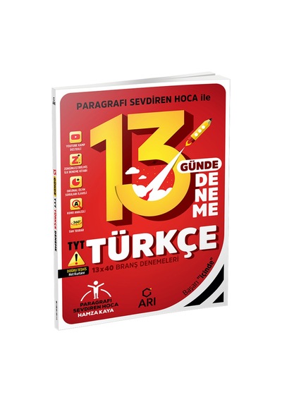 Tyt Türkçe 13 Günde 13x40 Branş Denemeleri Hamza Kaya