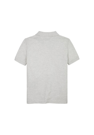 Tommy Hilfiger Flag Erkek Çocuk Gri Polo T-shirt-10540 Gri