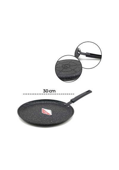 Lb 30cm Döküm Krep Tava Çok Renkli