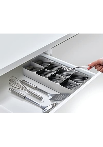 85119 Drawerstore Kompakt Çatal Kaşık Düzenleyici, Gri Abanoz