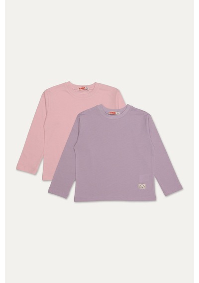 Funfair 2'li Çocuk Sweatshirt 251bsc-s10.e Pembe/lila