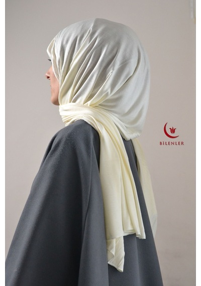 Bilenler Tesettür Penye Şal - 65 X 175 / Ekru Ekru