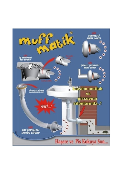 3 Adet Koku Yok Çekvalfli Adaptör Lavabo Gideri Koku Önleyici