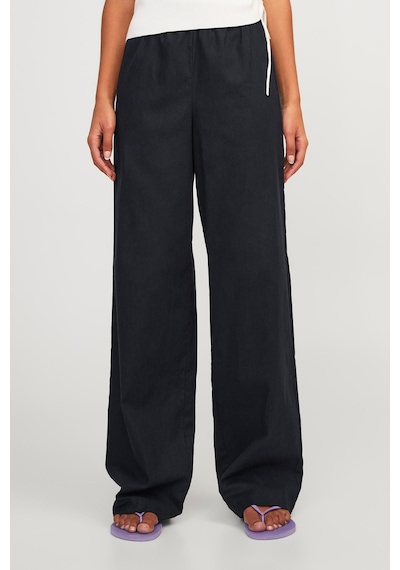 Jack & Jones Jjxx Jxpoppy Lınen Hw Pant Pnt Siyah Kadın Pantolon 000000000101961816 Siyah