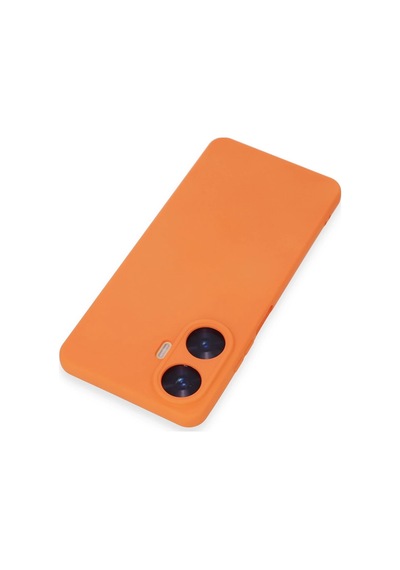 Uryport Realme C55 Kılıf Nano İçi Kadife Silikon - Turuncu