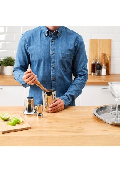 Ikea Lufttät Kokteyl Seti, Paslanmaz Çelik, 3 Parça