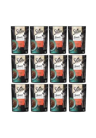 Sheba Sığırlı Yetişkin Kedi Maması 12 x 85 G