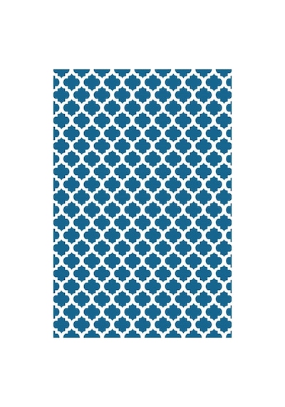 Yamalıhome Style M7505Moda Maça Mavi 80X150 Cm Baskı Kilim