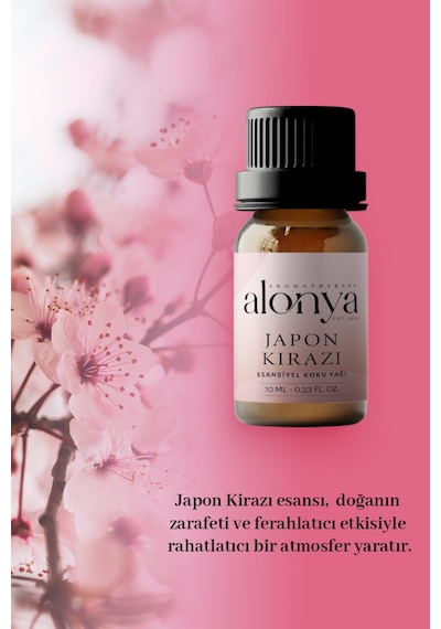 Japon Kirazı Esansiyel Uçucu Koku Yağı Buhurdanlık Esansı Oda Kokusu Aromaterapi Yağı 10 Ml Japon Kirazı