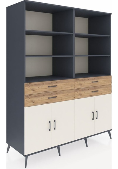 Kronos Gardrop 8 Raflı 4 Çekmeceli 4 Kapaklı 176x59x221 Antrasit-aytaşı/çam Aytaşı/çam Kronos Gardrop 8 Raflı 4 Çekmeceli 4 Kapaklı 176x59x221 Antrasit-aytaşı/çam Aytaşı/çam