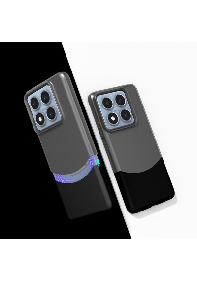Lexroo Xiaomi 14t Pro Mıknatıslı Duble İnce Kılıf - Siyah