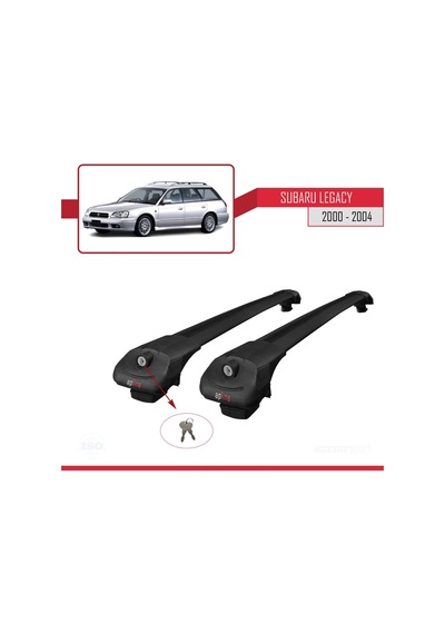 Subaru Legacy 2000-2004 Arası İle Uyumlu Ace-1 Ara Atkı Tavan Barı Siyah