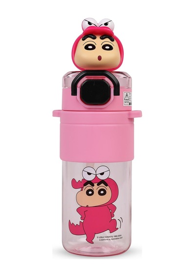 Vagonlife Crayon Shinchan Tritan Pipetli Matara 650 Ml - Pembestandart Pembe