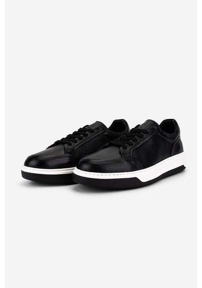 Valmenti Erkek Hakiki Deri Siyah Floter Sneakers & Spor Ayakkabı 1212 2506 Erk Ayk Y26 Sıyah Fltr