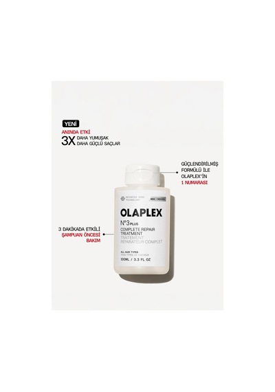 Olaplex No.3 Plus Complete Repair Treatment - Anında Etkili, Güçlendirilmiş Yoğun Onarıcı Bakım 75288111