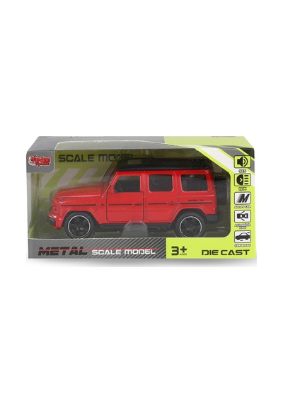 Vardem Kut.çek Bırak 1:32 Işıklı Ve Sesli Metal Jeep - Kırmızı