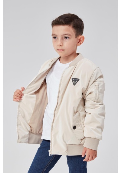Erkek Çocuk Bomber Ceket 51319 Bej