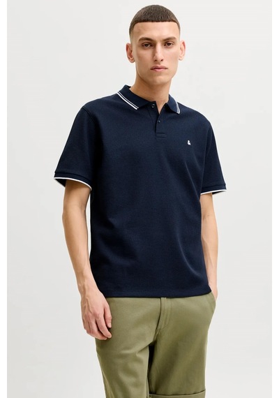 Jack & Jones Jjeaustin Erkek Polo Yaka Tişört K.mavı