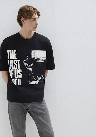 Mavi - The Last Of Us Baskılı Siyah Tişört 0613195-900
