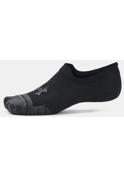 Under Armour Unisex UA Performance Tech 3’lü Paket Ultra Low Tab Çorap 1379502-001 Siyah - Gri