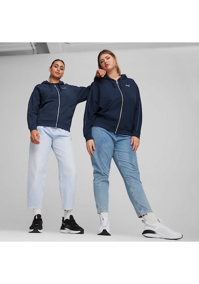 Puma Her Kadın Tam Fermuarlı Kapüşonlu Sweatshirt 677882 14 Mavi