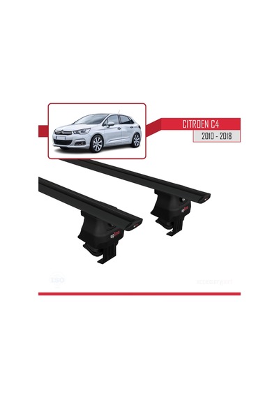 Citroen C4 2010-2018 Arası İle Uyumlu Ace-4 Ara Atkı Tavan Barı Siyah