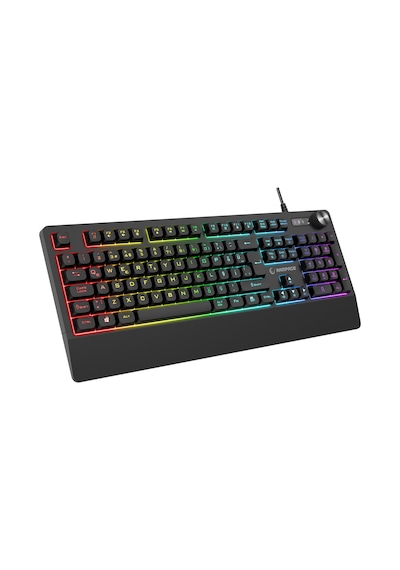 Rampage Km-9858 Jazzy V2 Siyah Usb Rgb Aydınlatmalı Q 12800 Dpı Mouse Gaming Oyuncu Klavye Mouse Set Optik