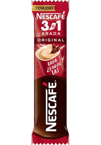 Nescafé 3ü1 Arada Original Çözünebilir Kahve 10 X 10'lu Paket - 10x17,5g Diğer