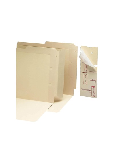 End Tab Converters For Folders, 3 1/4 X 9 1/4, Manila, 500/box