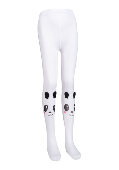 Brz Kids Panda Desenli Mikro Kız Çocuk Külotlu Çorabı Tekli Paket Çok Renkli