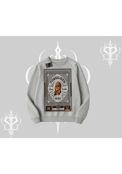 Startmore Biskilet Sweatshirt Fossilized Skull Underground Archive Gri