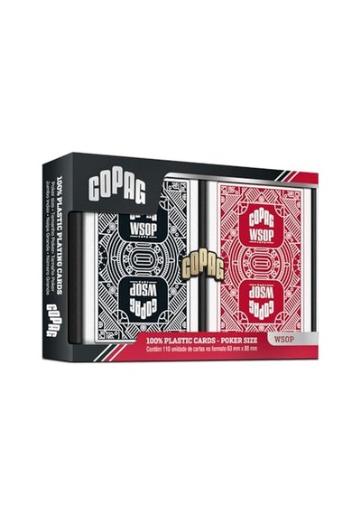 Wsop 2024 World Series Of Poker Edition, Premium Pvc Poker Kartları, İki Deste Kırmızı, Siyah