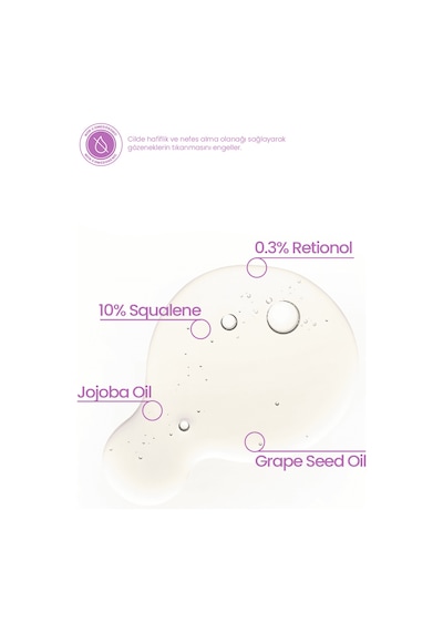 Cosmogenesis Labs %0.3 Retinol Serum 30ml -  ve Leke  Canlandırıcı  Vegan (%10 Skualen)