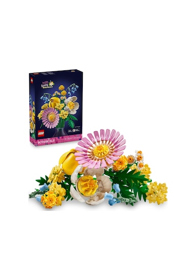 Küçük Sarı Buket 10347-9 Yaş Ve Üzeri Kız Ve Erkek Çocuklar İçin Papatya, Şakayık Ve Lale Dahil Yapay Çiçekler İçeren Yaratıcı Dekoratif Çiçek Buketi Yapım Seti 373 Parça