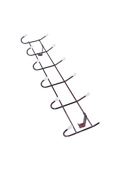 Amerikan Panel Kapı Askısı 6 Lı 12x50 Cm Pratik Sağlam Askılık Beyaz