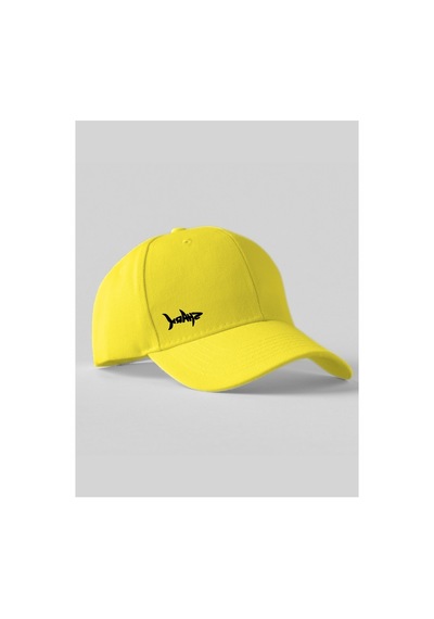 Caxis Shark Baskılı Spor Sapka Unisex Ayarlanabilir Cırtlı Şapka Sarı