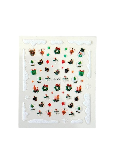 No:29 - 3d Tasarım Yapışkan Tırnak Sticker Tırnak Dövmesi Nail Art