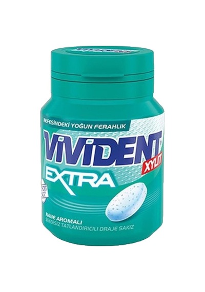 Vivident Şişe Sakız 66 G Extra Nane Aromalı Ferah Nefes 2'li Ekonomik Paket - 2 Adet Tarı