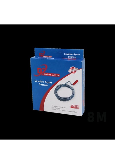 Jenerik 8 M Spiral Esnek Yay Lavabo Gider Açıcı