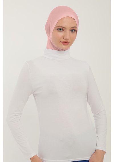 Sonbaharmoda Kadın Uzun Kollu Yarım Balıkçı Yakalı Penye Likralı Body - Beyaz Beyaz Sonbaharmoda Kadın Uzun Kollu Yarım Balıkçı Yakalı Penye Likralı Body - Beyaz Beyaz