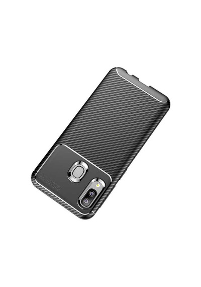 Samsung Uyumlu Galaxy A20e Kılıf Zore Negro Silikon Kapak Kahverengi