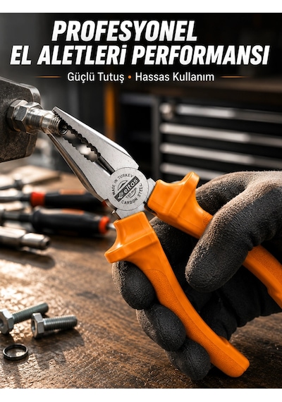 Ergonomik Saplı Hassas Kavrama Dövme Çelik Pense Diğer