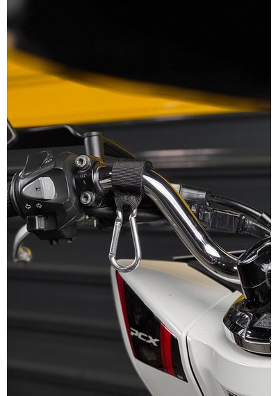 Motobros Motosiklet Kask Taşıma Askısı, Siyah Diğer