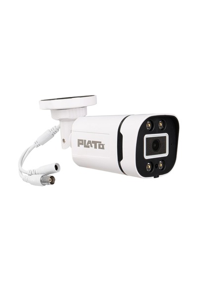 Plato Pl-23840 2mp 4 Warm Ledli 3.6 Mm Gece Renkli Görüş Plastik Kasa Ahd Bullet Kamera