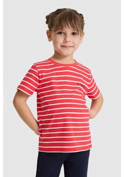 U.s. Polo Assn. Kız Çocuk Kırmızı Tişört 50325678-vr213 Rısk Red